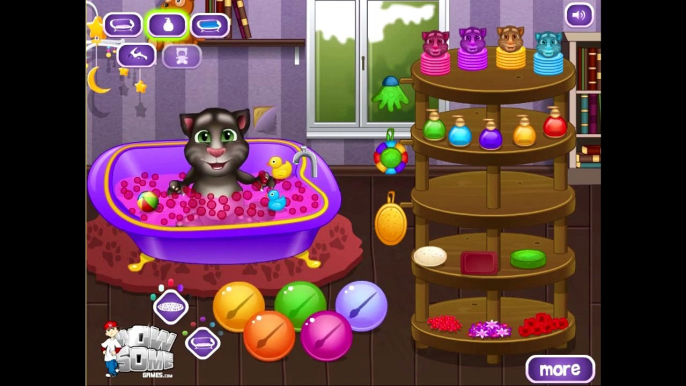 Talking Tom Cat Takes a Bath - My Talking Tom Cat Game Movie - My Talking Tom Baby Bath