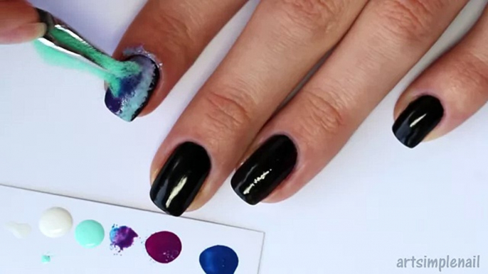 Молния Маникюр в домашних условиях (роспись ногтей) - Storm, Electric Lightning Nail Art