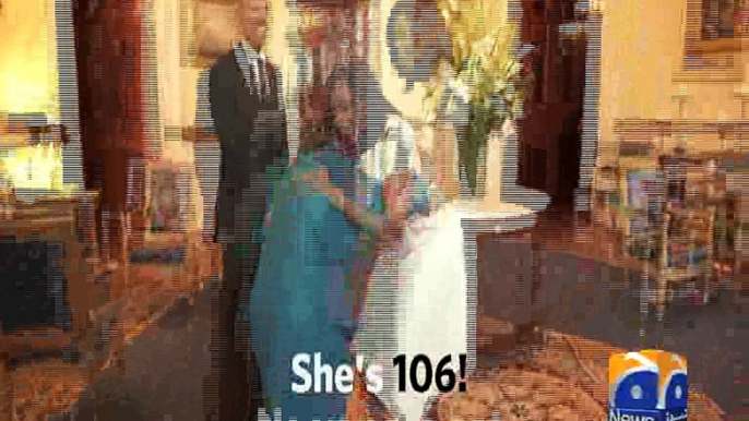 106-year-old woman dances with Barack and Michelle Obama