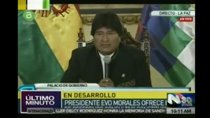 Evo Morales pide esperar con serenidad los resultados oficiales del referendo