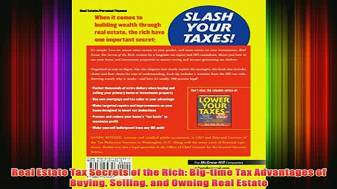 Download PDF  Real Estate Tax Secrets of the Rich Bigtime Tax Advantages of Buying Selling and Owning FULL FREE