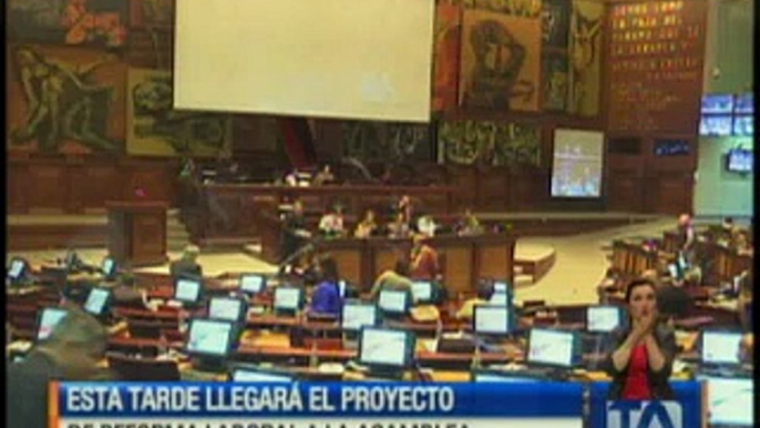 Esta tarde llegará el proyecto de reforma laboral a la Asamblea