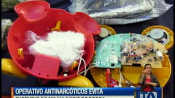 Operativo antinarcóticos evita expendio de 200 mil dosis de droga