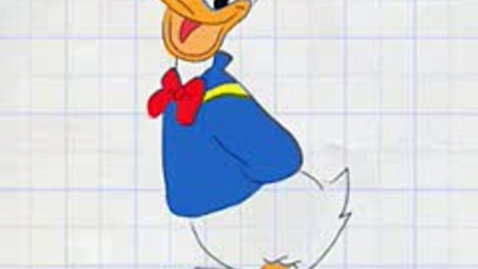 New Duck How to draw cartoons animation Donald Duck