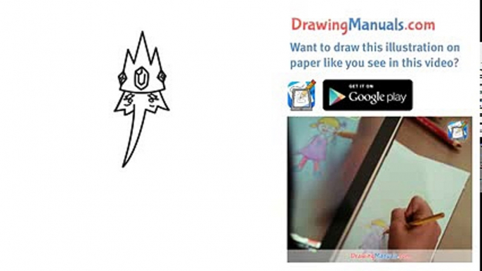 New Duck How to Draw Ice King from Adventure Time Step-by-Step TV Series