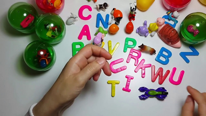 Alphabet Letters ABC Learning Fun Toys Lego toys to read Play Doh Surprise Eggs