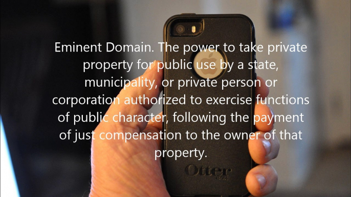 ........FBI    Use  Eminent Domain. The power to take private property for public use  against Apple Computer