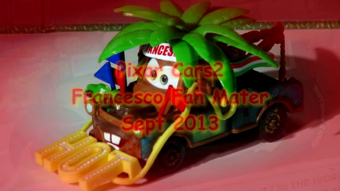 Pixar Cars2 Francesco Fan Mater with Francesco and more Maters from our collection , rare VHTF