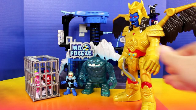 Imaginext Mighty Morphin Power Rangers Black Ranger Mastodon Zord Battle Rita Repulsa Saves Friends