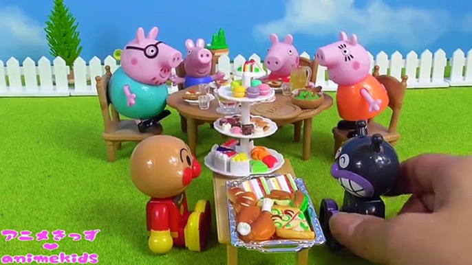 Peppa Pig おもちゃ アニメ みんなでパーティーだよ❤アンパンマン おもちゃ animekids アニメきっず animation Anpanman Toy PeppaPig