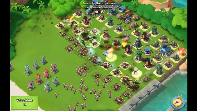 Teniente hammerman boom beach Nivel 76 victoria