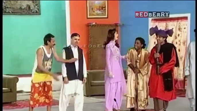 New Pakistani Punjabi Stage Drama 2015 - Iftikhar Thakur- Sajan Abbas - Full Comedy Stage Show - freevidefoun.com