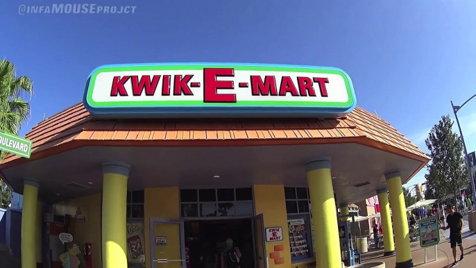 The Simpsons KWIK E MART Springfield Universal Studios Orlando Florida / Hollywood Rides 2015