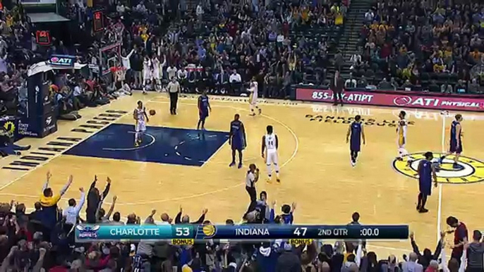 Paul George Goes Glass to Beat the Buzzer