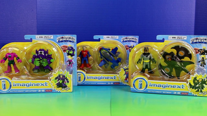 Imaginext DC Super Friends Battle Armor Batman Superman Lex Luthor Robot Drone Suit