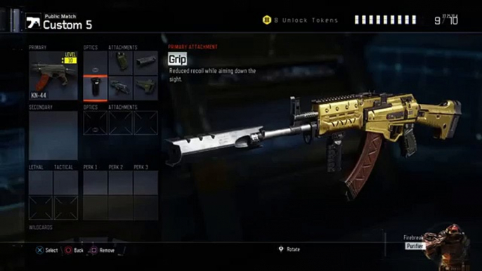 GOLD-CAMO KN-44 - ROAD TO DIAMOND/DARK MATTER CAMO - BO3 MULTIPLAYER