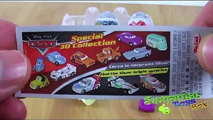 3 Surprise eggs Kinder Surprise Cars (3D Collection) Mickey Mouse (Minnie Mouse 3D) Batman