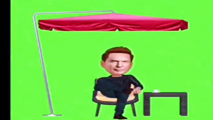 David Hasselhoff Green Screen Animation stock footage HD