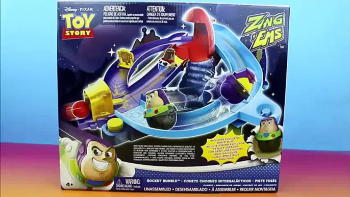 Toy Story Zing Ems Rocket Rumble Buzz Lightyear Lightning McQueen & Mater