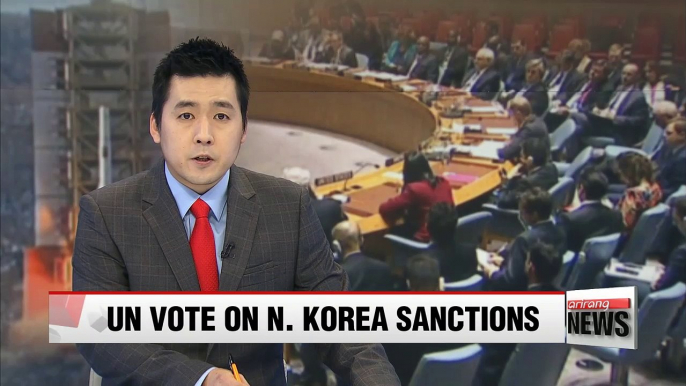 UN Security Council to vote on new North Korean sanctions on Tuesday