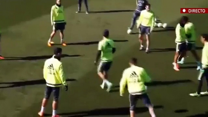 Así fue el 'mareo' a James Rodríguez y Danilo en el rondo mientras Pepe llevaba la cuenta