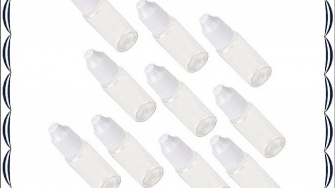 DN 15ml transparentes vacíos Botellas cuentagotas squeezable para disolventes Paquete De 50