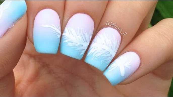 Easy Feather + Dreamcatcher Nail Art