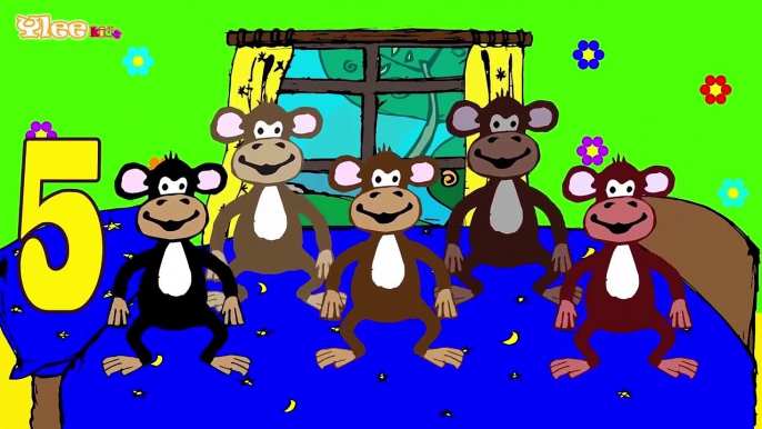 Cinque scimmiette Five Little Monkeys Canzone per bambini Yleekids