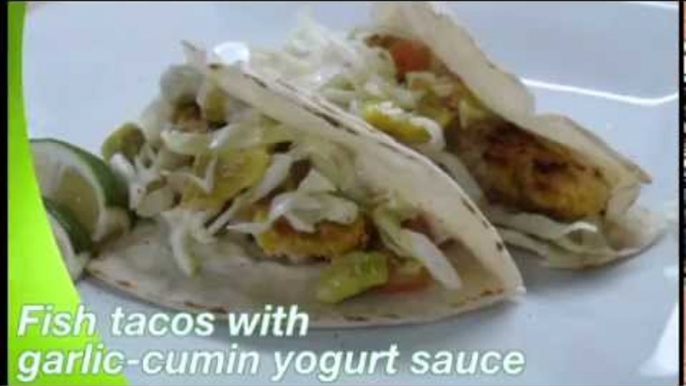 What's Cookin' with AHA: Fish tacos with garlic-cumin yogurt sauce