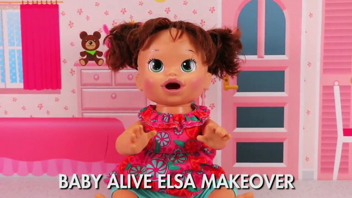 Baby Alive Frozen Elsa Makeover with Freezing Powers freezes Kylo Ren. DisneyToysFan.