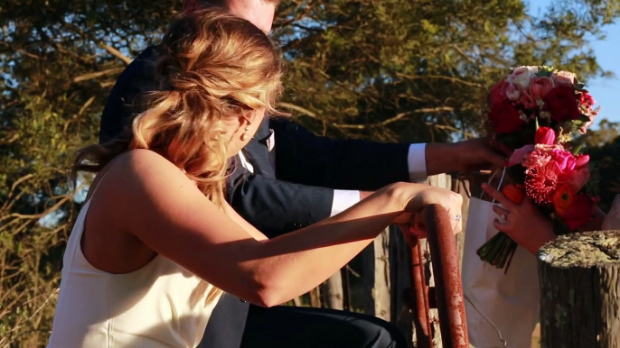 Wedding Pictures Get Interrupted By Mounting Bull