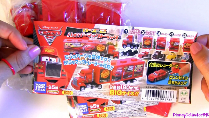 Cars Build Mack Truck Hauler Disney Tomica TakaraTomy Buildable Toys Lightning Mcqueen Luigi Guido