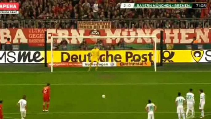 Thomas Muller Goal HD - Bayern Munich 1-0 Werder Bremen - 19-04-2016