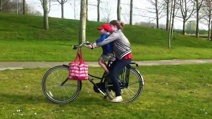 Bicycle Trics on the beach