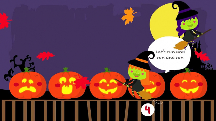 5 Little Pumpkins Sitting on a Gate : Halloween Songs for Children