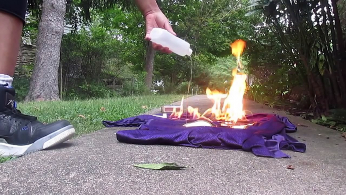 RAY RICE JERSEY BURNING CHALLENGE