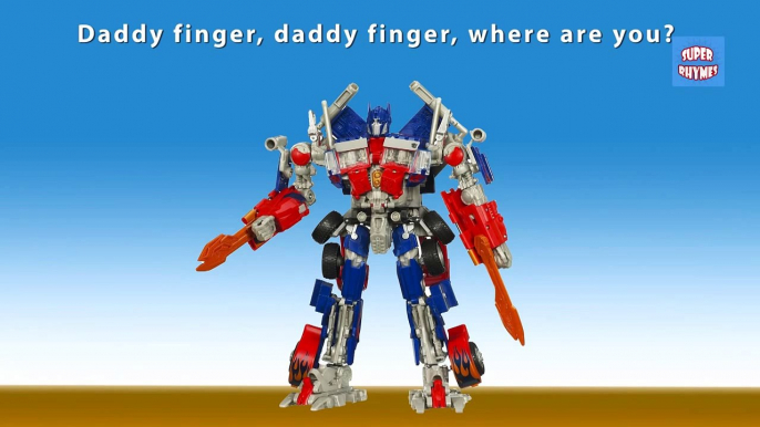 Finger Family TRANSFORMERS Cartoon Nursery Rhymes | Daddy Finger Animation Rhymes for Kids