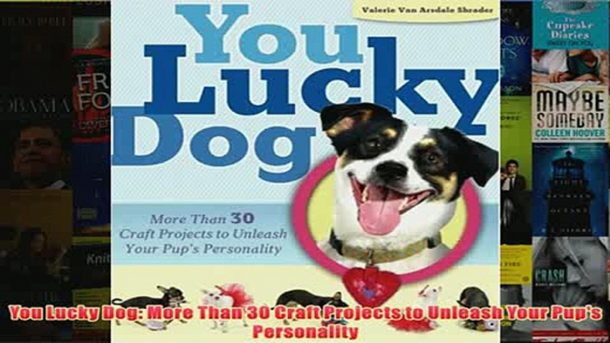Download PDF  You Lucky Dog More Than 30 Craft Projects to Unleash Your Pups Personality FULL FREE