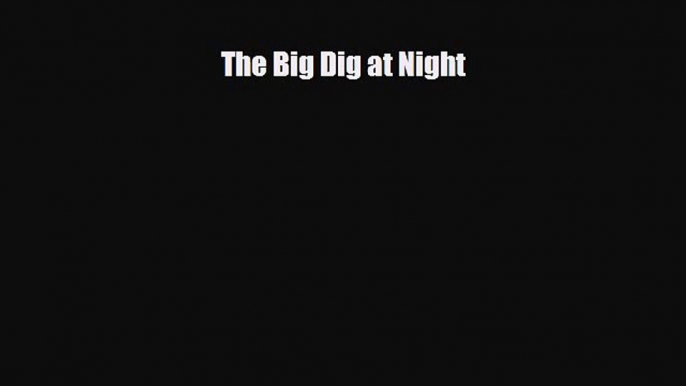 Download The Big Dig at Night Free Books