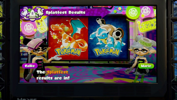 Splatoon Splatfest #11: Pokémon Red vs. Blue editions | Results [NoA]