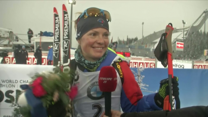 Biathlon - ChM (F) - Oslo : Dorin-Habert «Je me détends petit à petit et ça fait du bien»