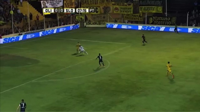 Metió la mano. Olimpo 0 - San Lorenzo 1. Fecha 3. Primera División 2015.