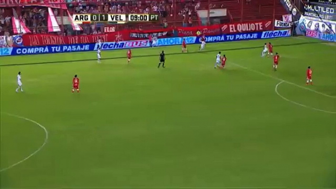 Gol de Pavone. Argentinos 0 - Vélez 2. Fecha 3. Primera División 2015.