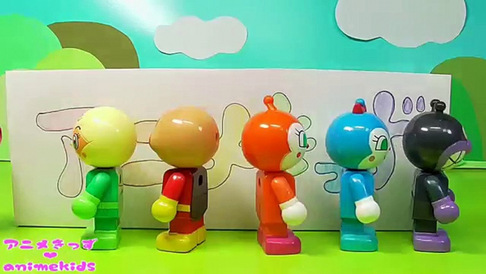 アンパンマン おもちゃ アニメ バイキンマンと恐竜のうんち❤ animekids アニメきっず animation Anpanman Toy Dinosaur