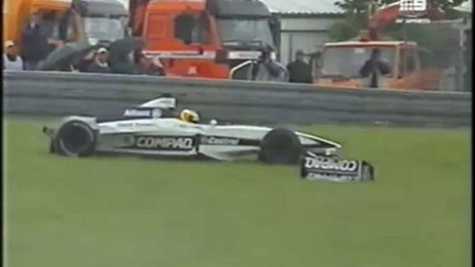 Verstappen, Irvine and R Schumacher crash (Formula 1 European GP 2000)