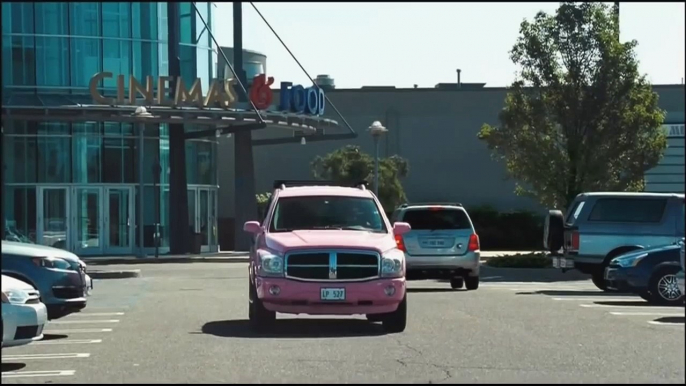 Allstate mayhem commercial - Dean Winters as Teenage Girl in Pink Truck