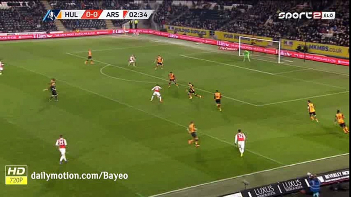 Theo Walcott Goal Annulled HD - Hull City vs Arsenal - 08-03-2016 FA Cup