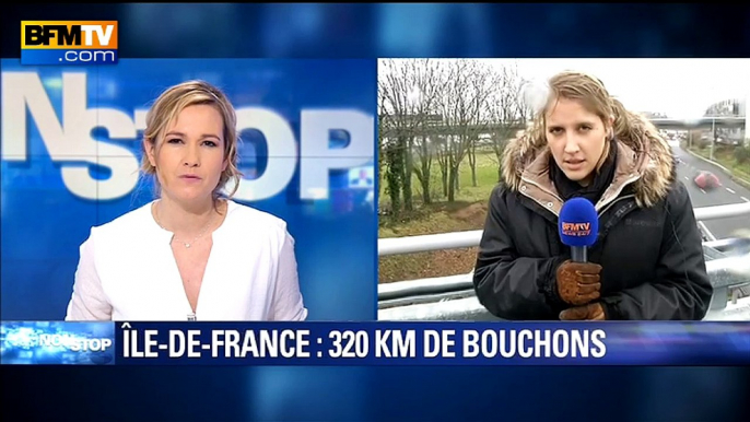 Grève dans les transports: plus de 350 kilomètres de bouchons en Île-de-France