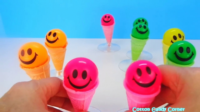 Learn Colours with Smiley Face Rubber Balls! Fun Learning