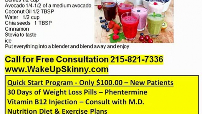 Berry & Avocado Smoothie Recipe by Medical Weight Loss Philadelphia